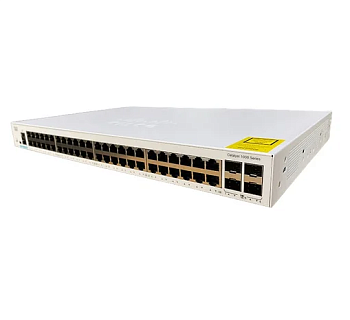 Коммутатор управляемый Cisco C1000-48T-4G-L, 48*до 1000Mbit/s, 4*SFP, 512Mb, 256Mb