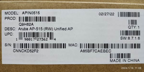 Точка доступа HPE Aruba AP-515 (RW) Unified AP