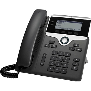 Телефон IP Cisco CP-7811-K9 (LCD, монохромный 3.2", 1лин., 10/100 Mbps, PoE, сетевой адаптер)