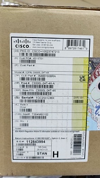 Коммутатор управляемый Cisco C9300L-24T-4X-A, 24*до 1000Mbit/s, 4*SFP+, 8Gb, 16Gb