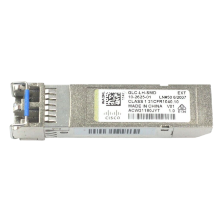 top view Трансивер Cisco GLC-LH-SMD1000BASE-LXLH SFP transceiver module, MMFSMF, 1310nm, DOM