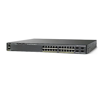 Коммутатор управляемый Cisco WS-C2960X-24PS-L 24*10/100/1000Base-TX, 4*SFP, 512Gb, 128Gb