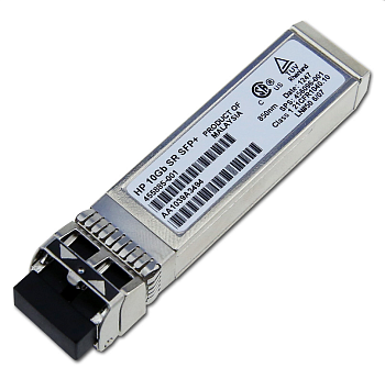 Трансивер оптический HPE 455885-001, SFP+, 10 Гбит/с, 0.3 км, 850 нм, (replacement 455883-B21)