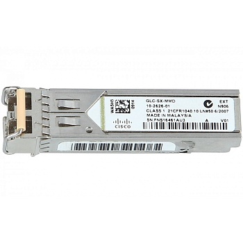 Трансивер оптический Cisco GLC-SX-MMD, Ethernet 1000Base-SX, SFP, многомодовое, LC Duplex, 1 Гбит/с