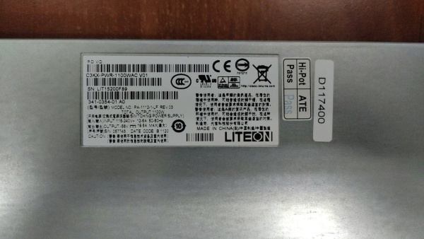 Блок питания Cisco C3KX-PWR-1100WAC