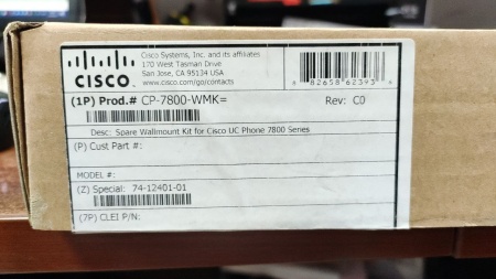 Комплект для настенного монтажа Cisco CP-7800-WMK