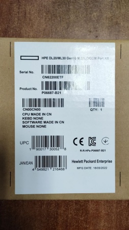 Адаптер HPE P06687-B21 ML30 Gen10 Dedicated iLO and Serial Port Kit
