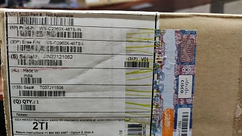 Коммутатор управляемый Cisco WS-C2960X-48TS-L 48*10/100/1000Base-TX, 4*SFP, 512Gb, 128Gb