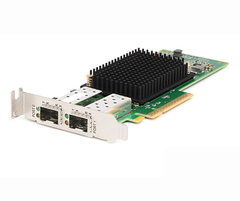 Оптический контроллер Dell Emulex LPE 35002 Dual Port 32Gb Fibre Channel HBA, PCIe Low Profile 406-B
