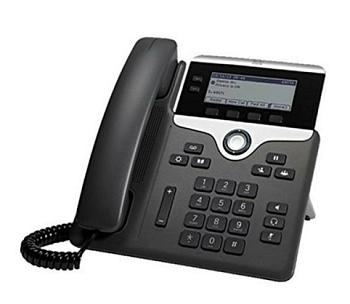 Телефон IP Cisco CP-7821-K9 (LCD, монохромный 3.5 ", 2лин., 10/100 Mbps, PoE, сетевой адаптер)