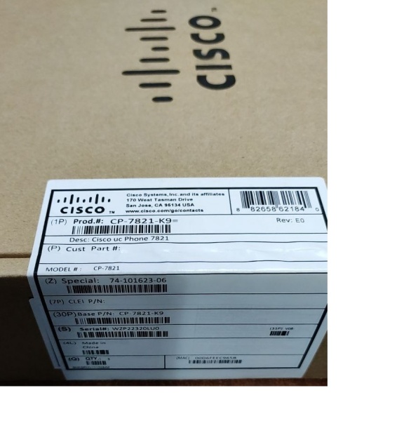 Телефон IP Cisco CP-7821-K9