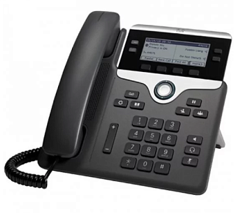 Телефон IP Cisco CP-7841-K9 (LCD, монохромный 3.5 ", 4лин., 10/100/1000 Mbps, PoE, Спикерфон, RJ45)